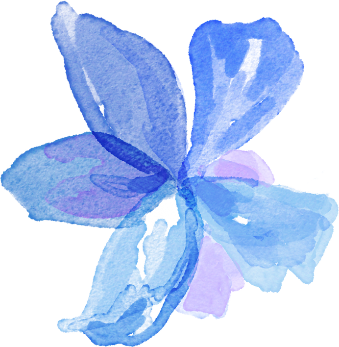 Watercolor Decorative Flower Illustration